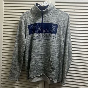 PINK Sweater 1/4 zipper size small